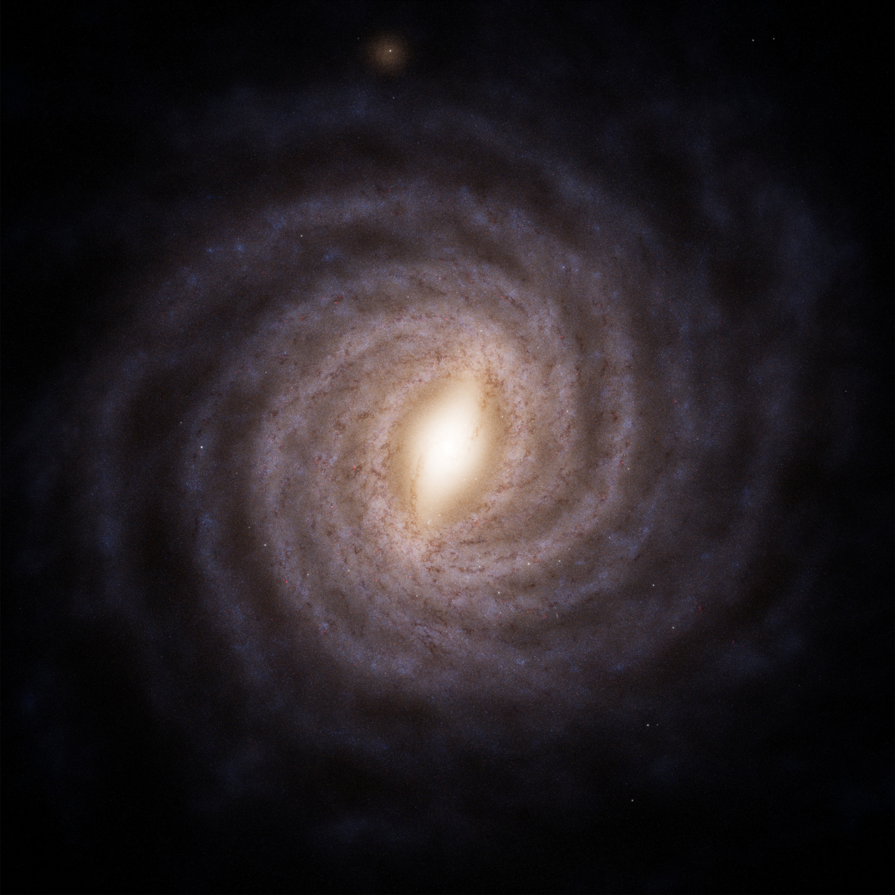 A model image of what our home galaxy, the Milky Way, might look like face-on
CREDIT
ESA/Gaia/DPAC, Stefan Payne-Wardenaar